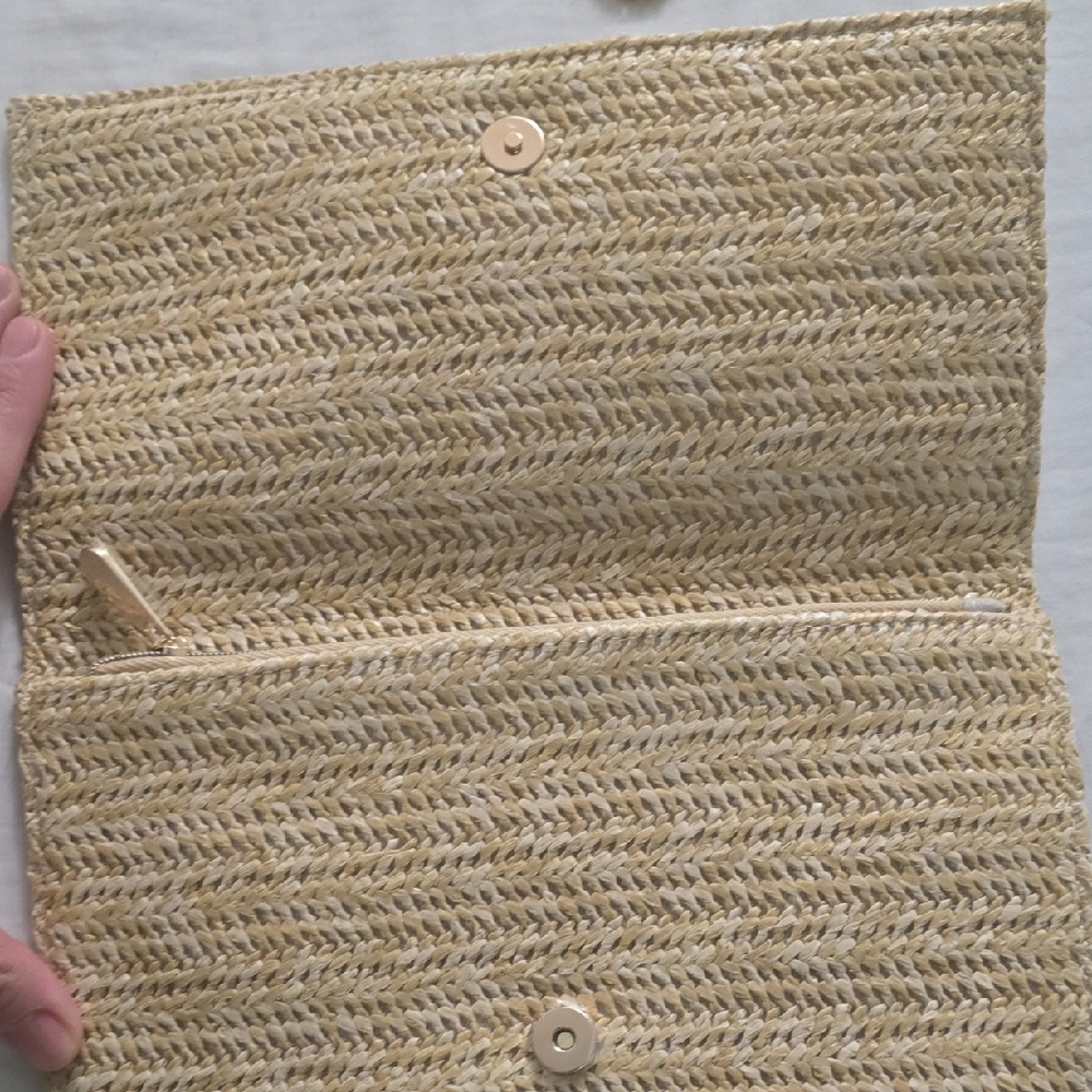 Dior Beige Woven Clutch Bag - Picture 3 of 9